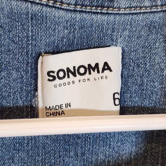 CUSTOM Hand Embroidered Denim Jacket with Beads, Child Size 6 - Picture 7 of 8